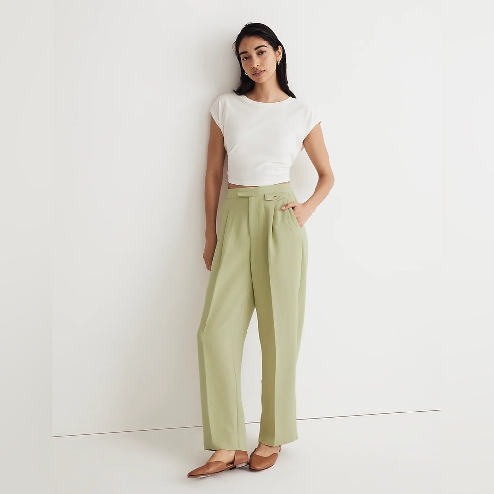 The Rosedale High Rise Straight Pant in Crepe